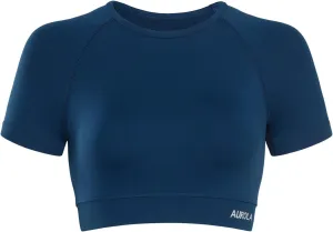 AUROLA Influence Crop Top Workout Shirts for Women, Ultra-Soft Seamless Gym T Shirts Short Sleeve Running Workout Tops