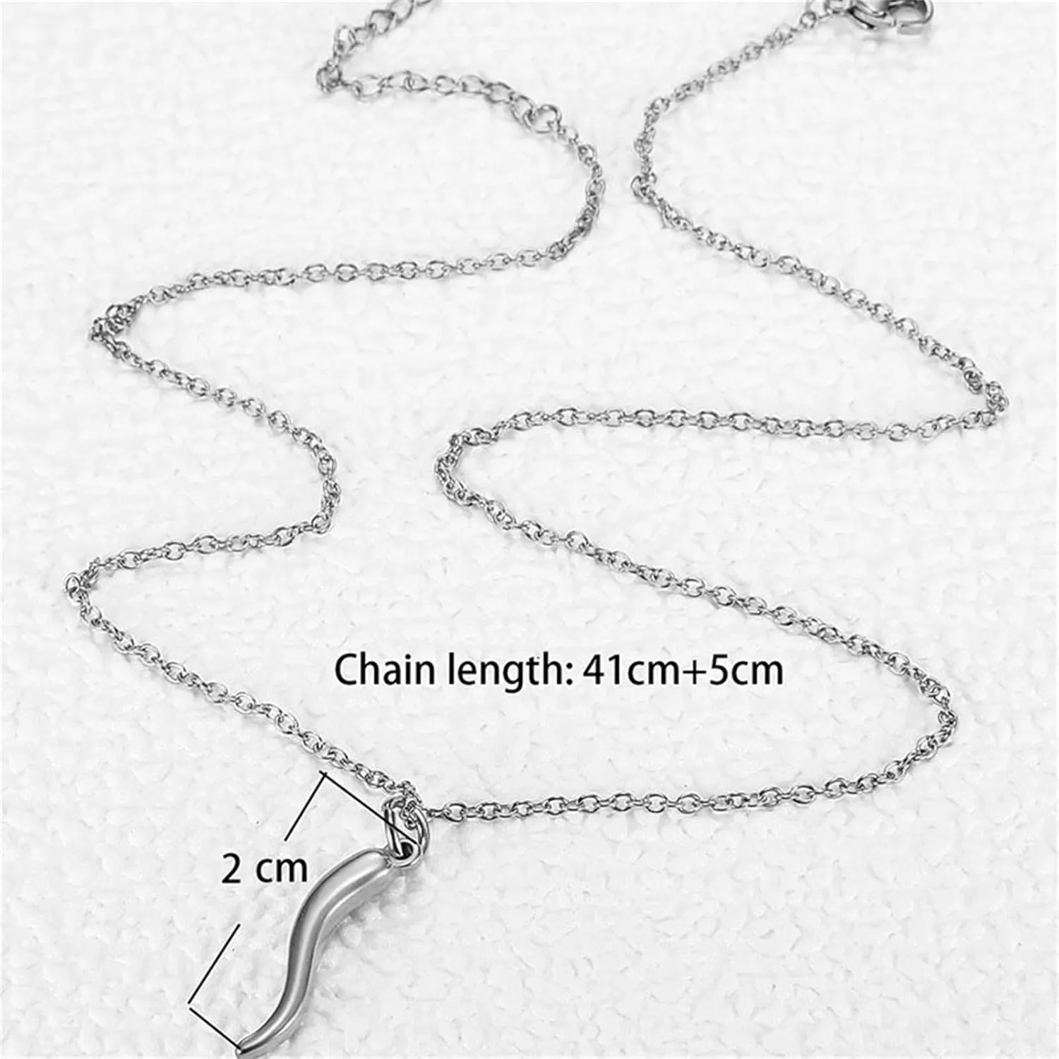 Dreuyet Italian Horn Necklace for Women Men Dainty 14K Gold Plated Cornicello Italian Red Horn Pepper Necklace Amulet Charm Necklaces Good Luck Pendant Talisman Protection Jewelry