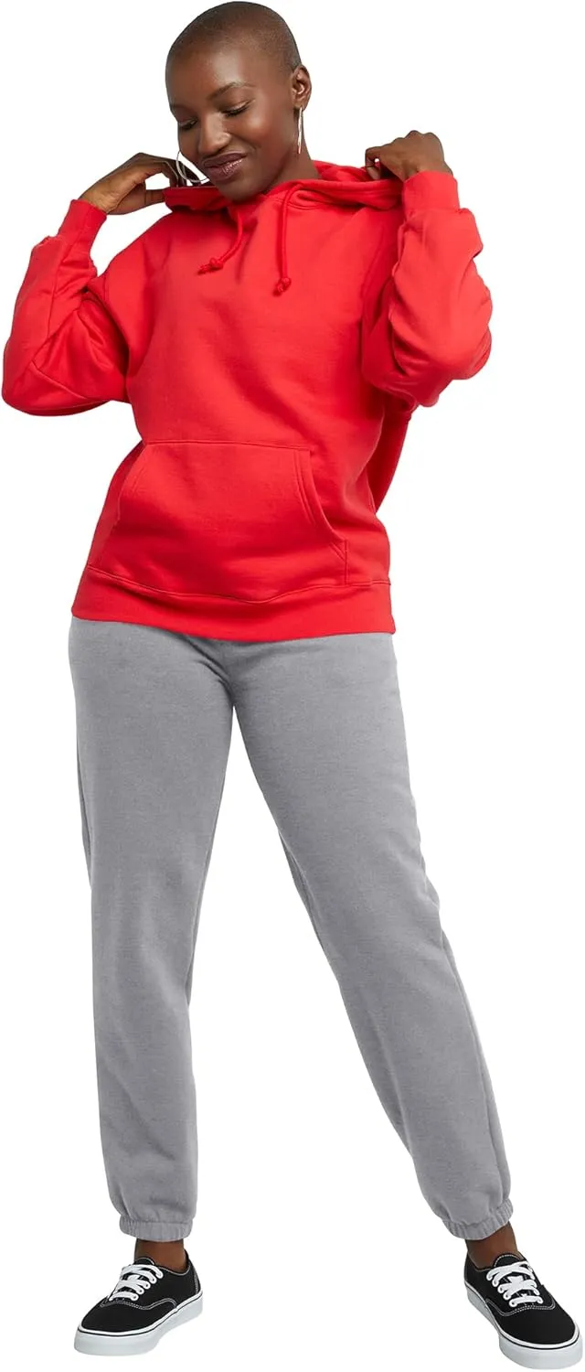 Hanes Women's Midweight Fleece Jogger Sweatpants with Pockets, Plus, Floral, 30