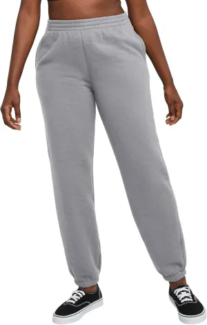 Hanes Women's Midweight Fleece Jogger Sweatpants with Pockets, Plus, Floral, 30