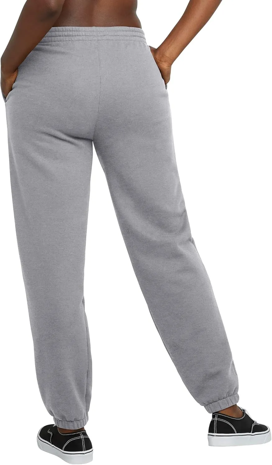 Hanes Women's Midweight Fleece Jogger Sweatpants with Pockets, Plus, Floral, 30