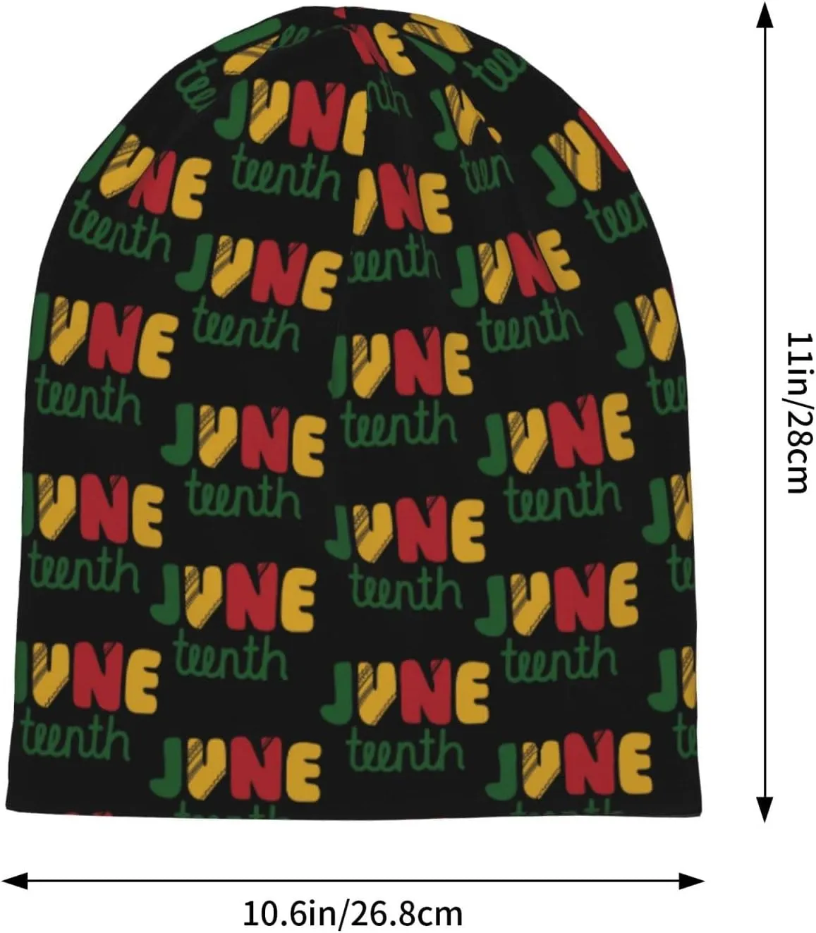 Happy Juneteenth Day Freedom 1865 Beanie Hat for Men Women Knit Warm Casual Hats Classic Winter Cap