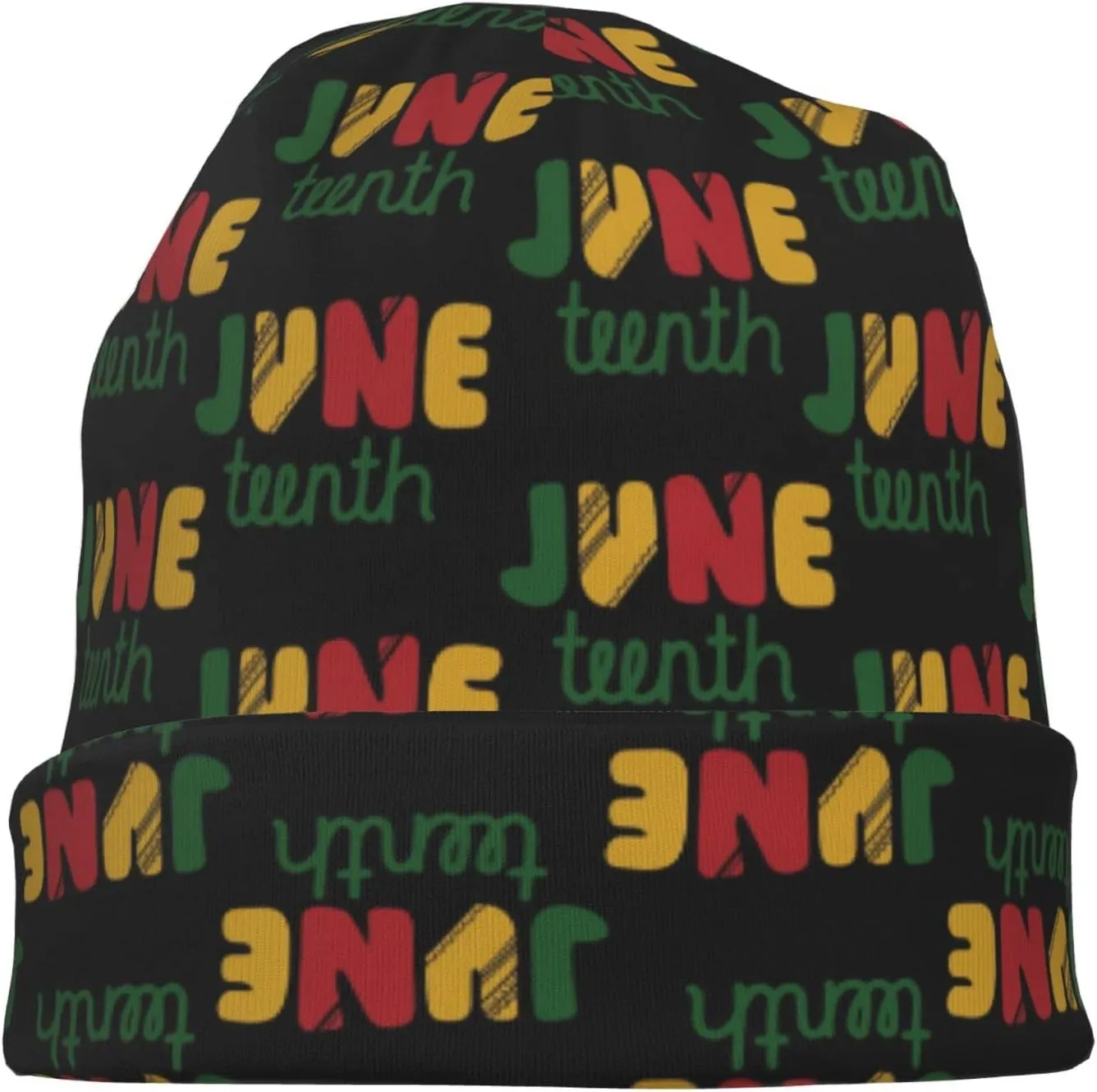 Happy Juneteenth Day Freedom 1865 Beanie Hat for Men Women Knit Warm Casual Hats Classic Winter Cap