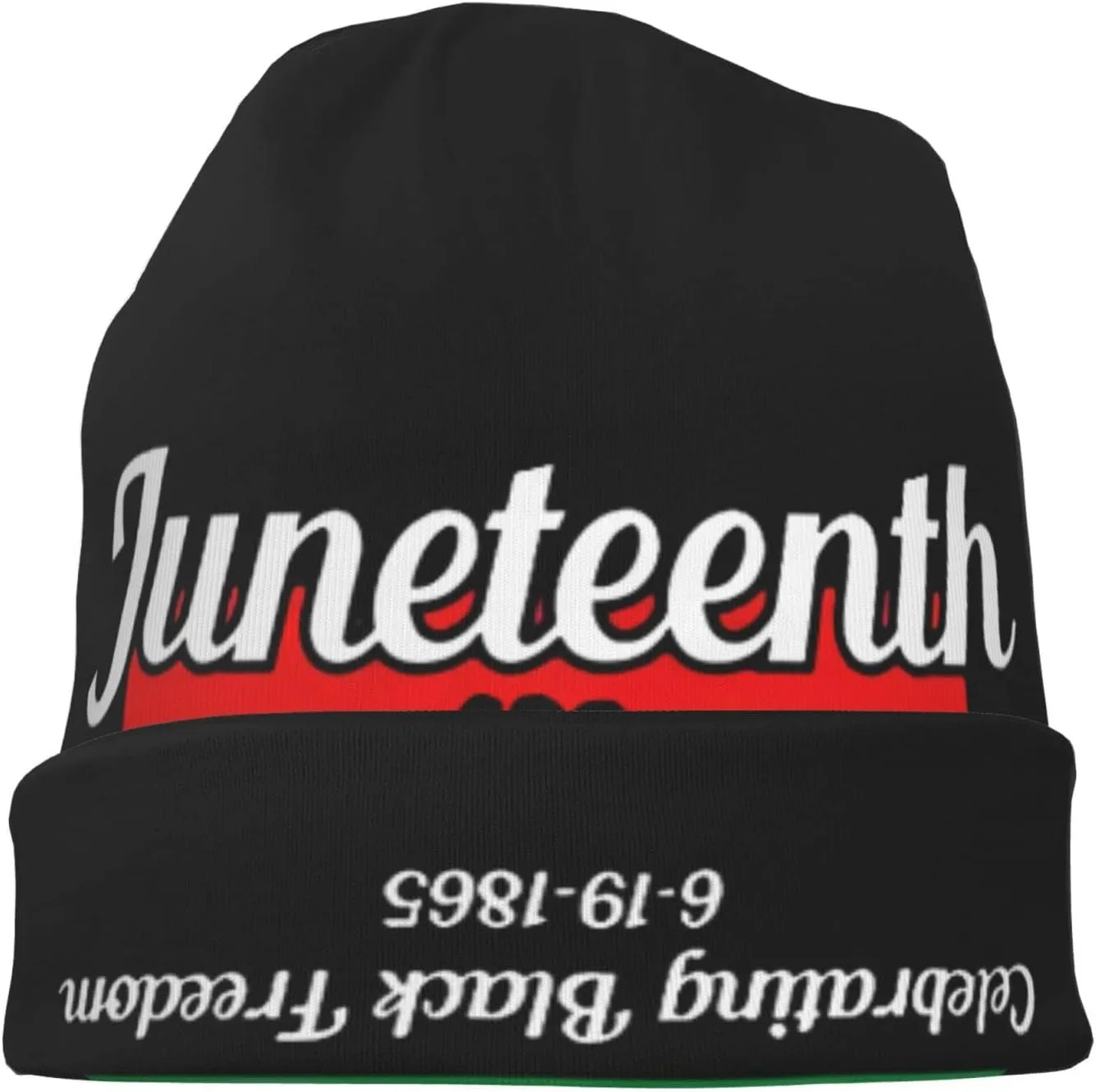 Happy Juneteenth Day Freedom 1865 Beanie Hat for Men Women Knit Warm Casual Hats Classic Winter Cap