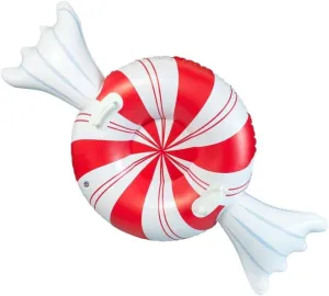Jumbo Inflatable Peppermint Candy Snow Sled Sized 42 inch.