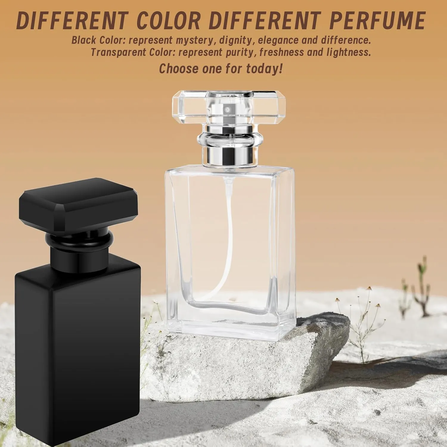 Luxsego Perfume Bottle Atomizer 30ML/1oz Refillable Fine Mist Spray Bottles, Empty Glass Essential Oil Container for Travel, Handbag or Date, With Storage Bag & Funnels(Classic)