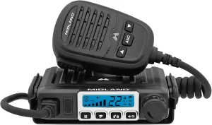 Midland  MXT115 - 15 Watt GMRS MicroMobile Two Way Trails Radio - Off Roading Outdoor RZR Farm - 8 Repeater Channels Extended Range - External Magnetic Mount Antenna - NOAA Weather Alerts