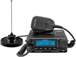 Midland - MXT500-50 Watt GMRS MicroMobile Two-Way Radio - Farms Ranches Overlanding Trails Off-roaders - 8 Repeater Channels - Compact Design External Magnetic Mount 2.1dB Unity Gain Antenna
