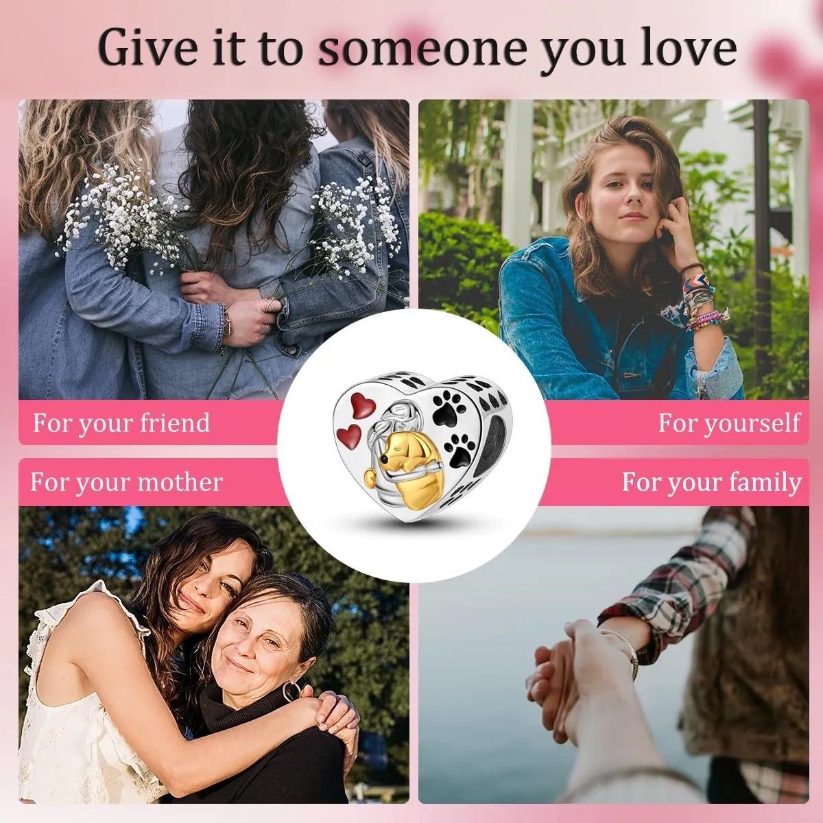 NARMO S925 Sterling Silver Charms Hamsa Charm for Pandora Bracelets Cross Charms for Bracelets Perfume High Heels Dangle Charms Silver Charms for Women
