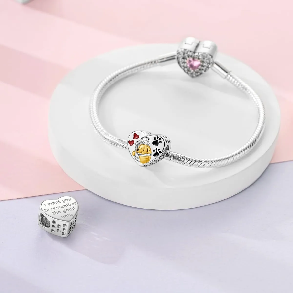 NARMO S925 Sterling Silver Charms Hamsa Charm for Pandora Bracelets Cross Charms for Bracelets Perfume High Heels Dangle Charms Silver Charms for Women