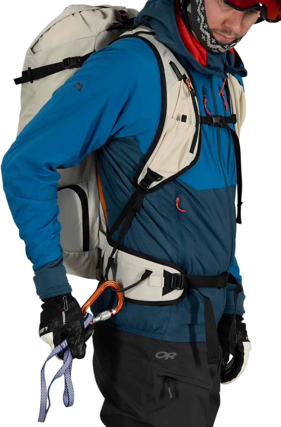 Osprey Firn 28L Ski and Snowboard Backpack, Elderberry Purple/Peppermint Green, Medium/Large