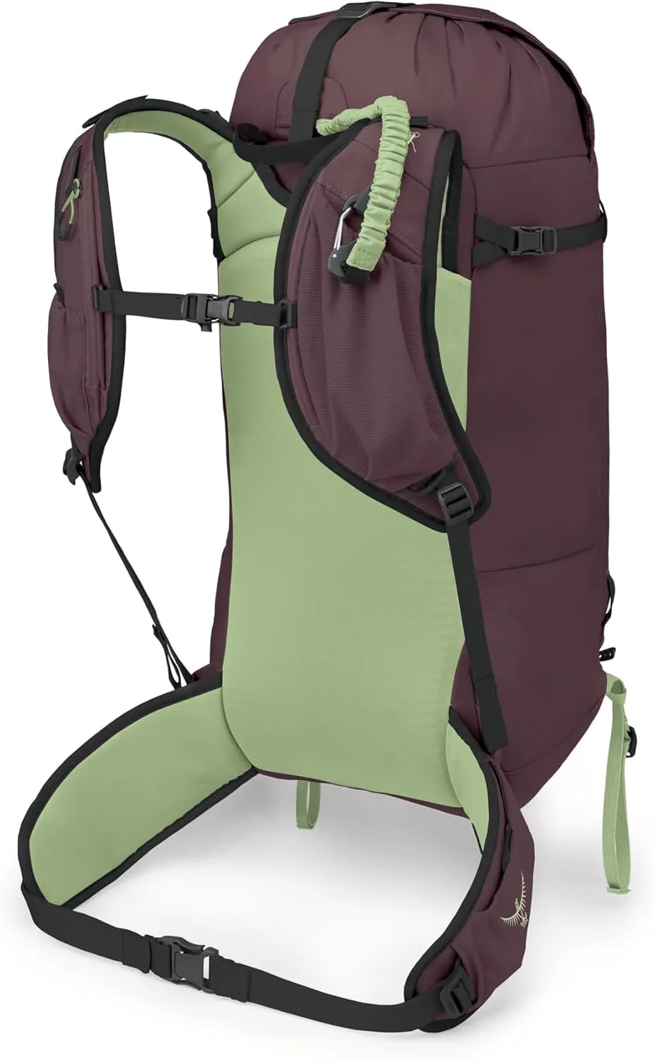 Osprey Firn 28L Ski and Snowboard Backpack, Elderberry Purple/Peppermint Green, Medium/Large