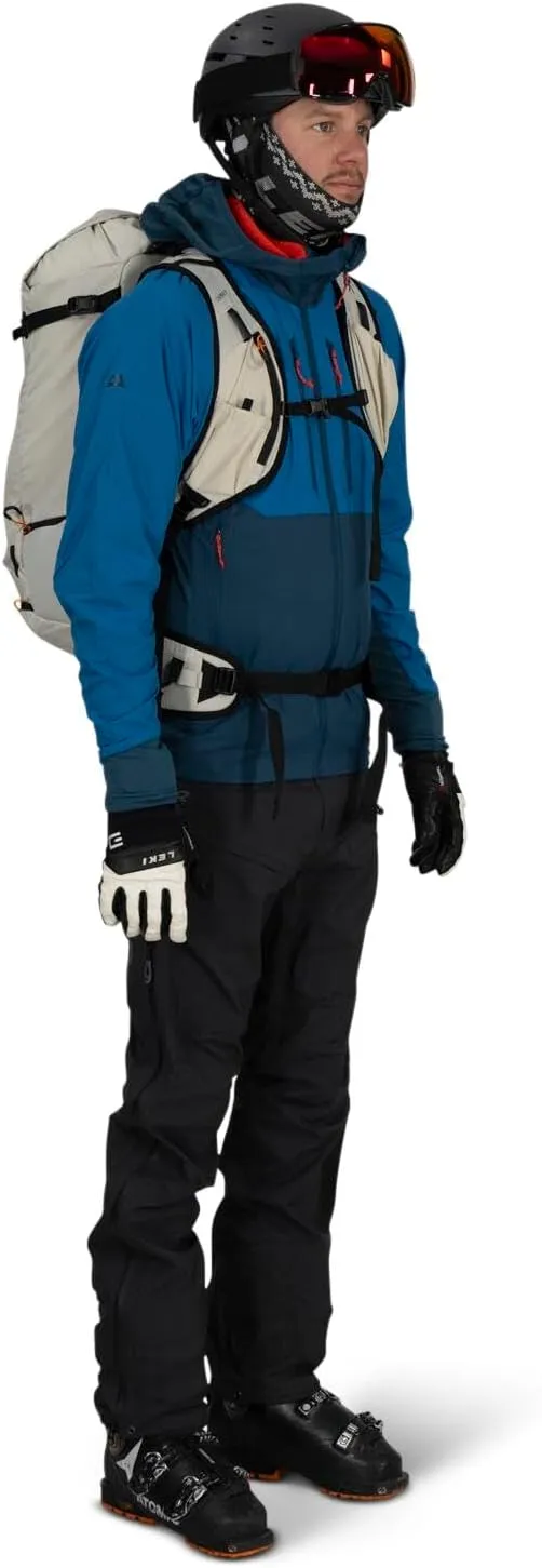 Osprey Firn 28L Ski and Snowboard Backpack, Elderberry Purple/Peppermint Green, Medium/Large