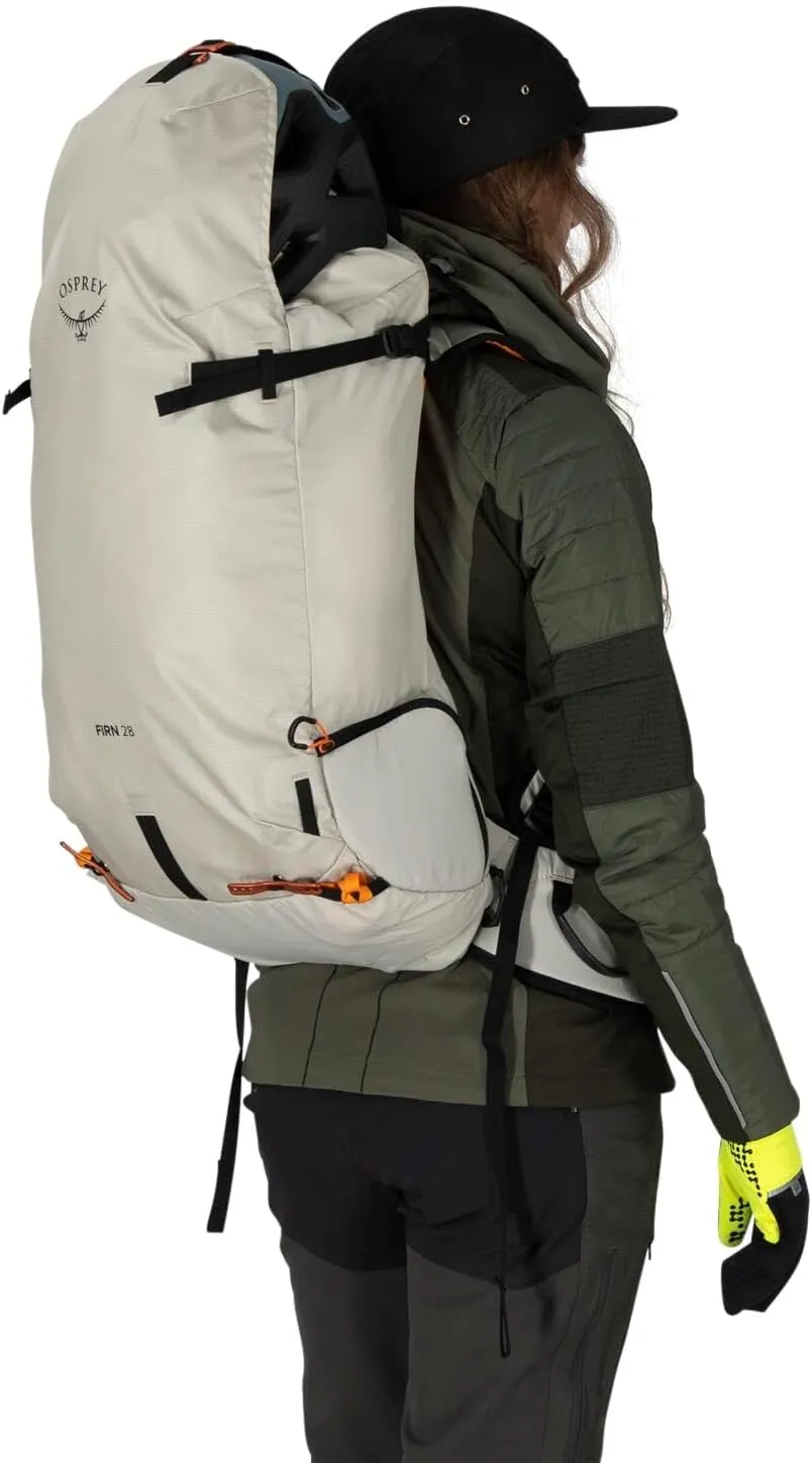 Osprey Firn 28L Ski and Snowboard Backpack, Elderberry Purple/Peppermint Green, Medium/Large
