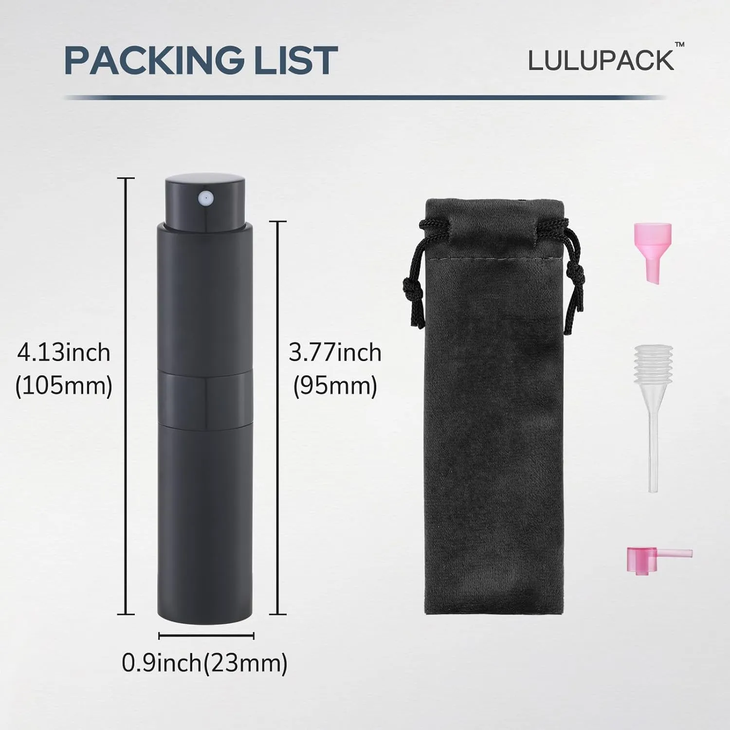 Perfume Atomizer Travel Refillable Bottle: Cologne Sprayer Portable for Men - Mini Spray Empty for Refill - 8ml Small Size Gold