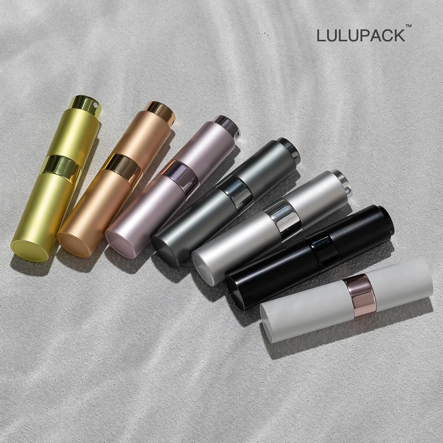 Perfume Atomizer Travel Refillable Bottle: Cologne Sprayer Portable for Men - Mini Spray Empty for Refill - 8ml Small Size Gold