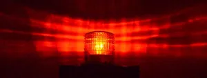 S6LS RED 2NM IP67 SOLAR STEADY-ON LED Marina Dock Barge Boat Safety Beacon Light