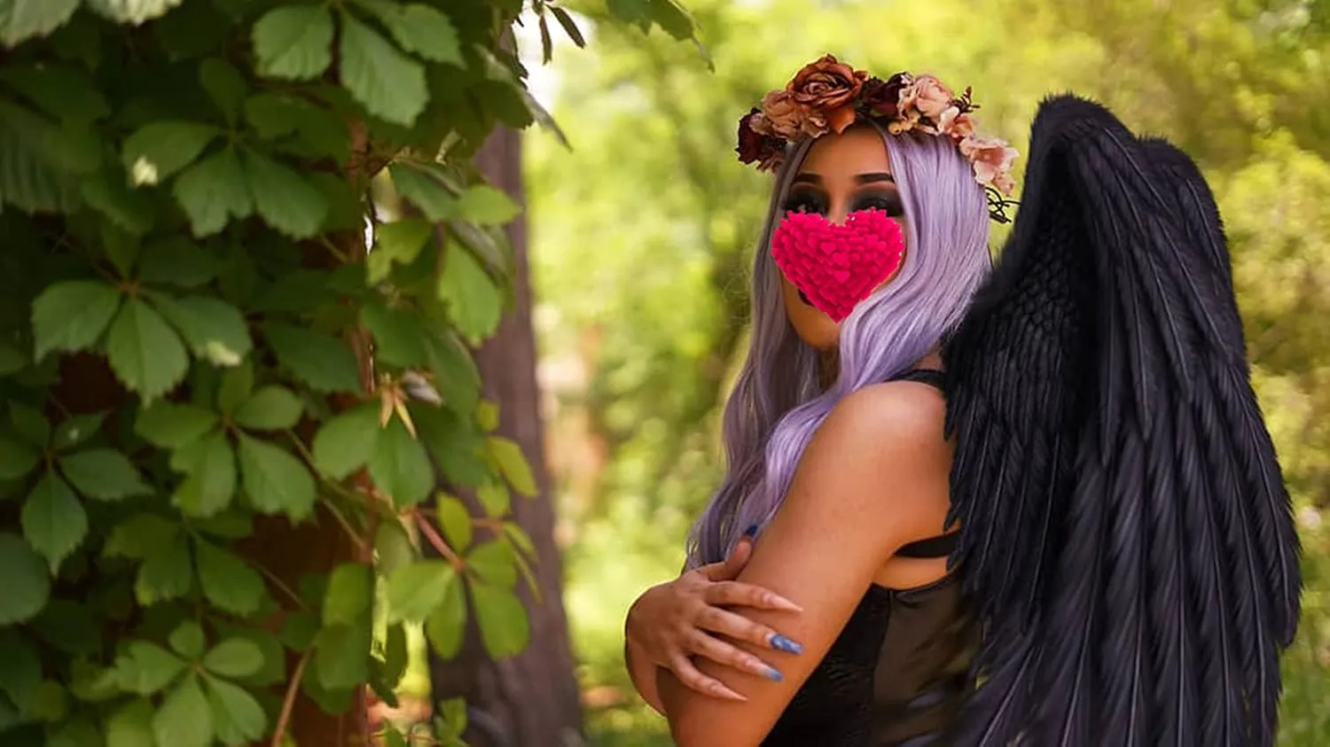 Vivivalue Fairy Flower Crown Woodland Headband Forest Elf Headpiece for Wedding Bridal Shower Renaissance Halloween Cosplay Maternity Shoot